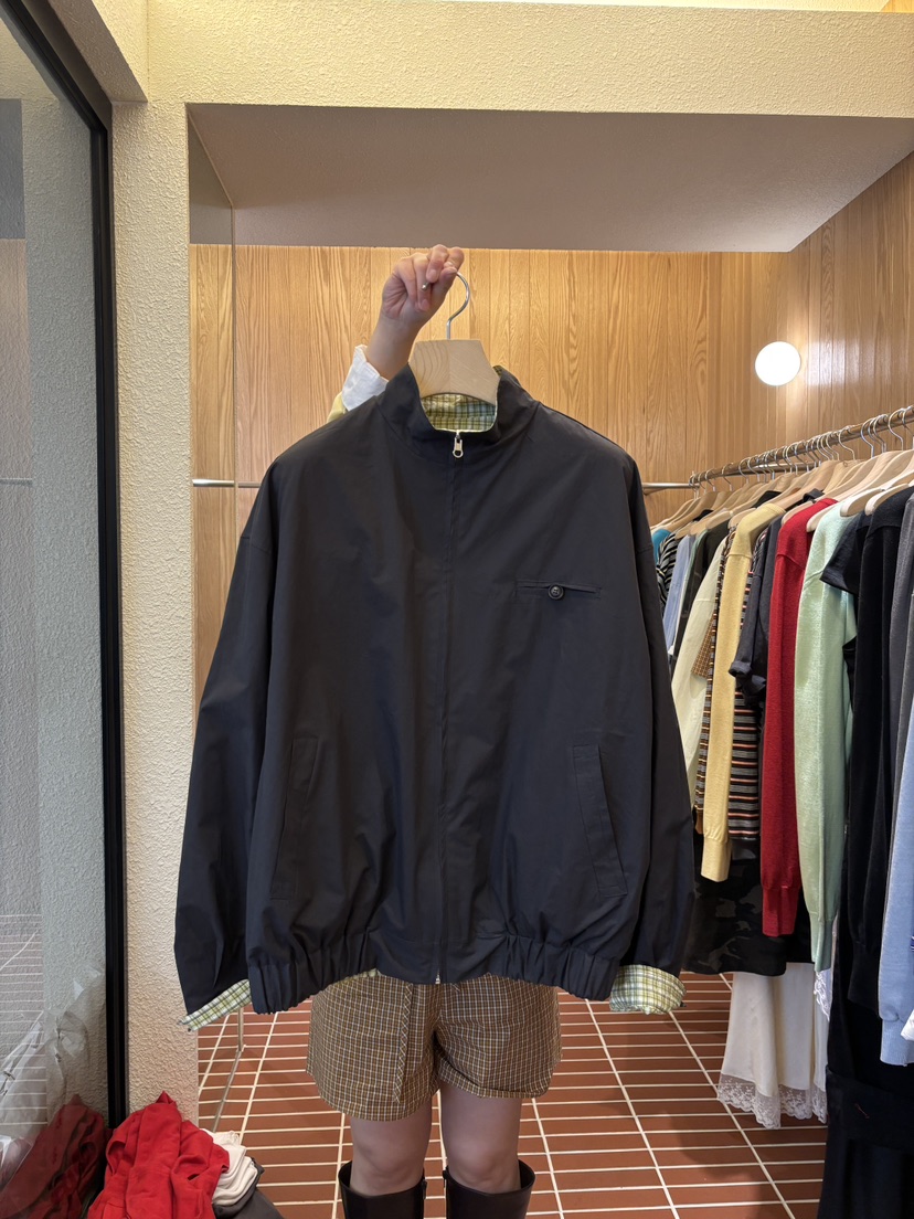 CHOI-L韓國代購女士新品人氣時尚職業推薦夾克兩面穿格子CHOI夾克圖色2