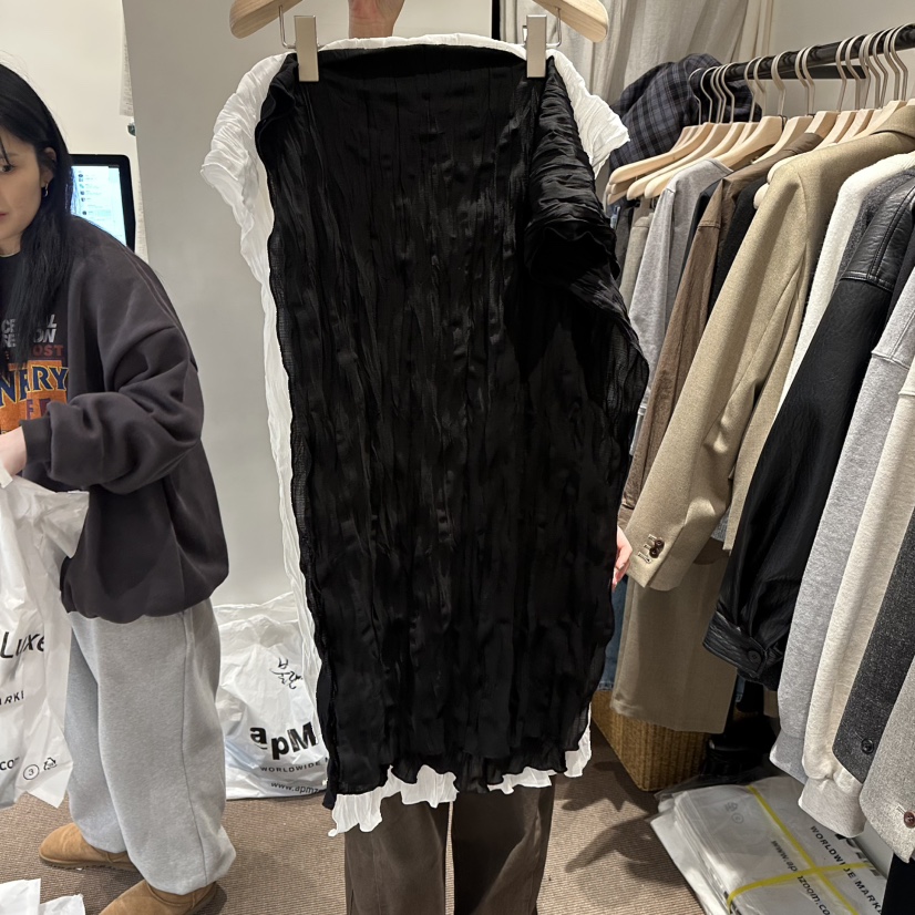 LE BUTTER韓國直郵女裝新品休閑人氣真品時尚職業長裙圍巾LE BUTTER長裙圖色2