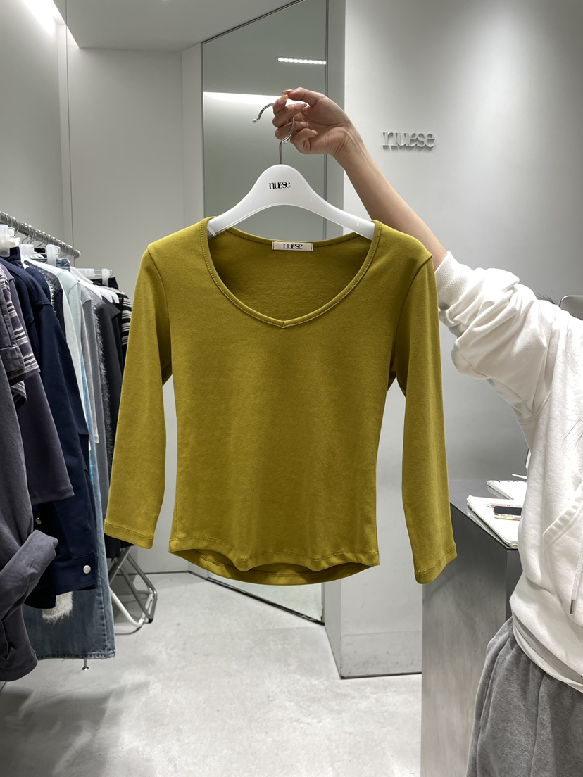 NUESE韓國直郵女裝新款人氣時尚真品休閑職業熱賣長袖T恤NUESE長袖T恤圖色2
