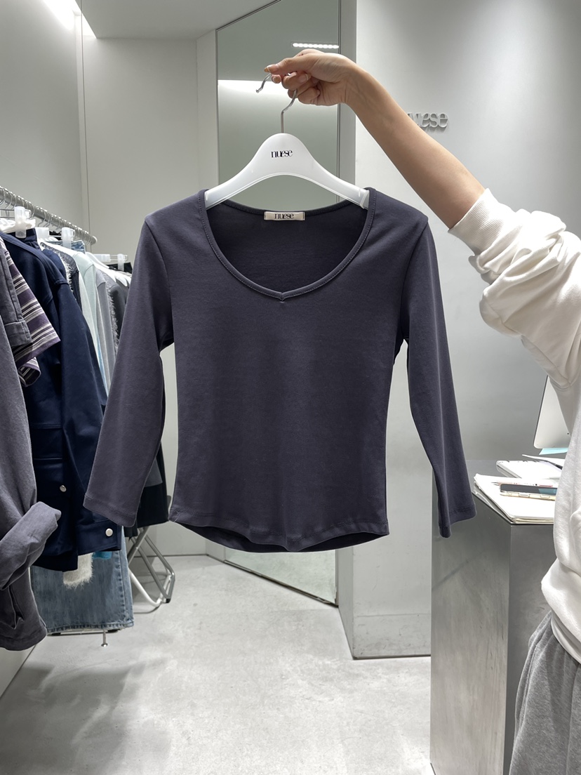 NUESE韓國直郵女裝新款人氣時尚真品休閑職業熱賣長袖T恤NUESE長袖T恤圖色3