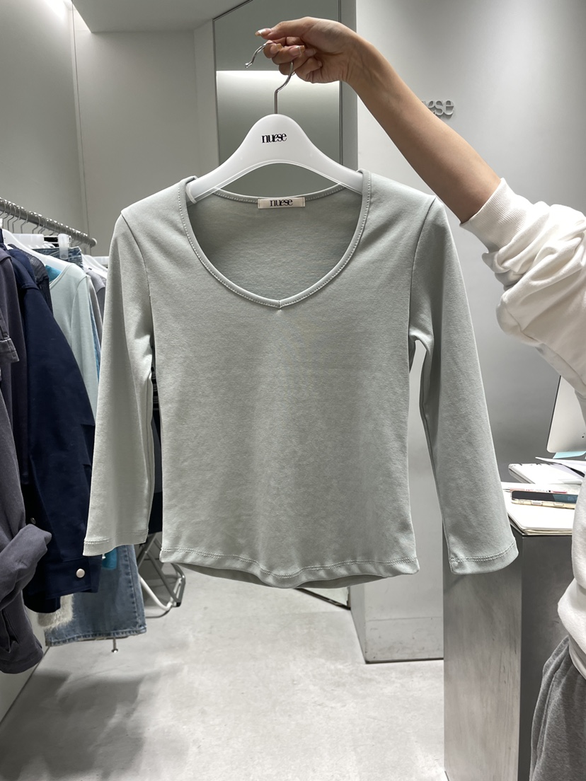 NUESE韓國直郵女裝新款人氣時尚真品休閑職業熱賣長袖T恤NUESE長袖T恤圖色4