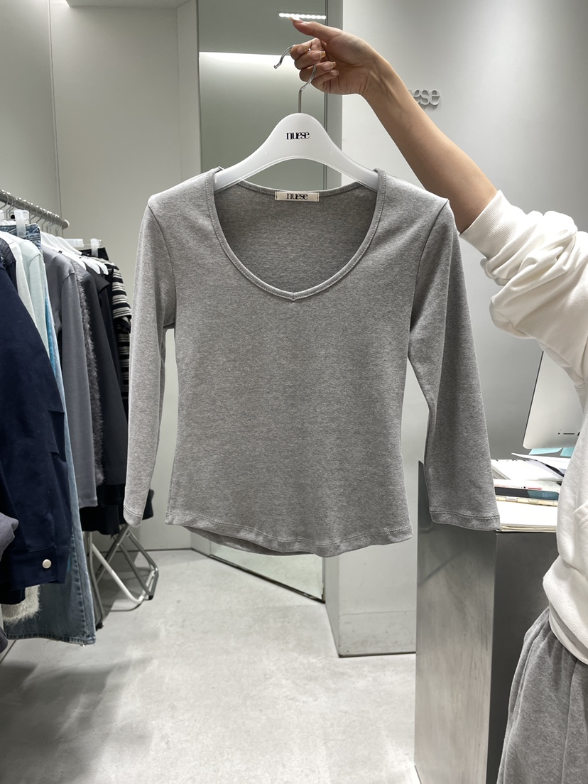 NUESE韓國直郵女裝新款人氣時尚真品休閑職業熱賣長袖T恤NUESE長袖T恤圖色5