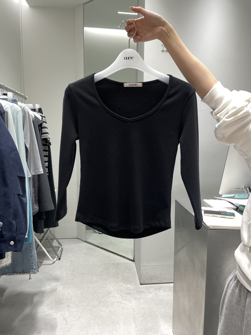 NUESE韓國直郵女裝新款人氣時尚真品休閑職業熱賣長袖T恤NUESE長袖T恤圖色6