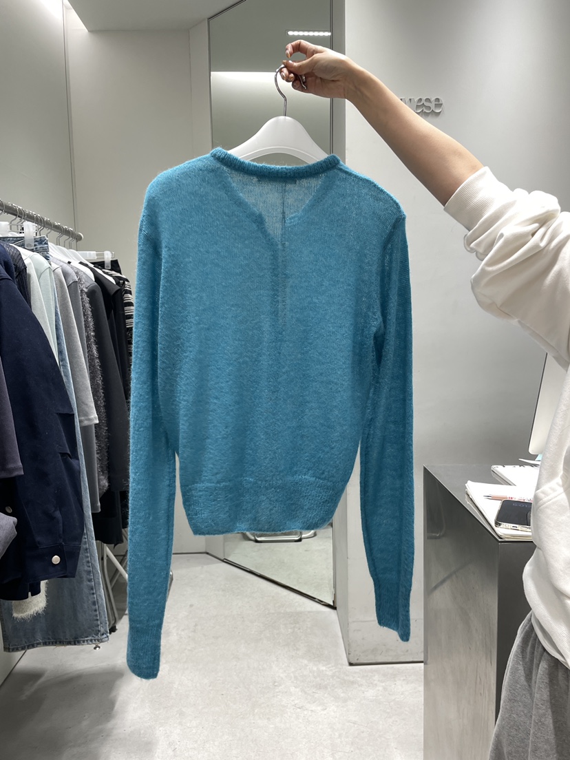 NUESE東大門代購女士新款推薦時尚真品26春夏針織衫馬海毛開衫NUESE針織衫