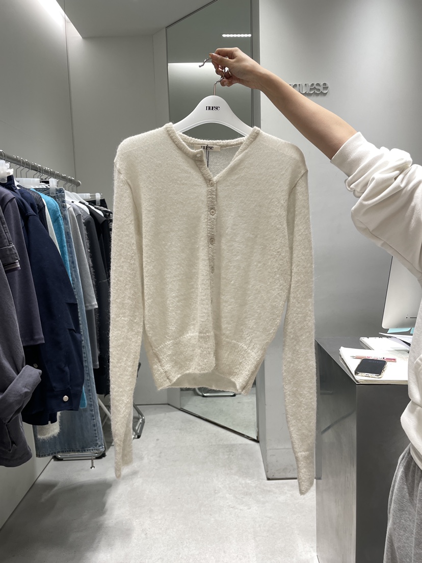 NUESE東大門代購女士新款推薦時尚真品26春夏針織衫馬海毛開衫NUESE針織衫圖色5