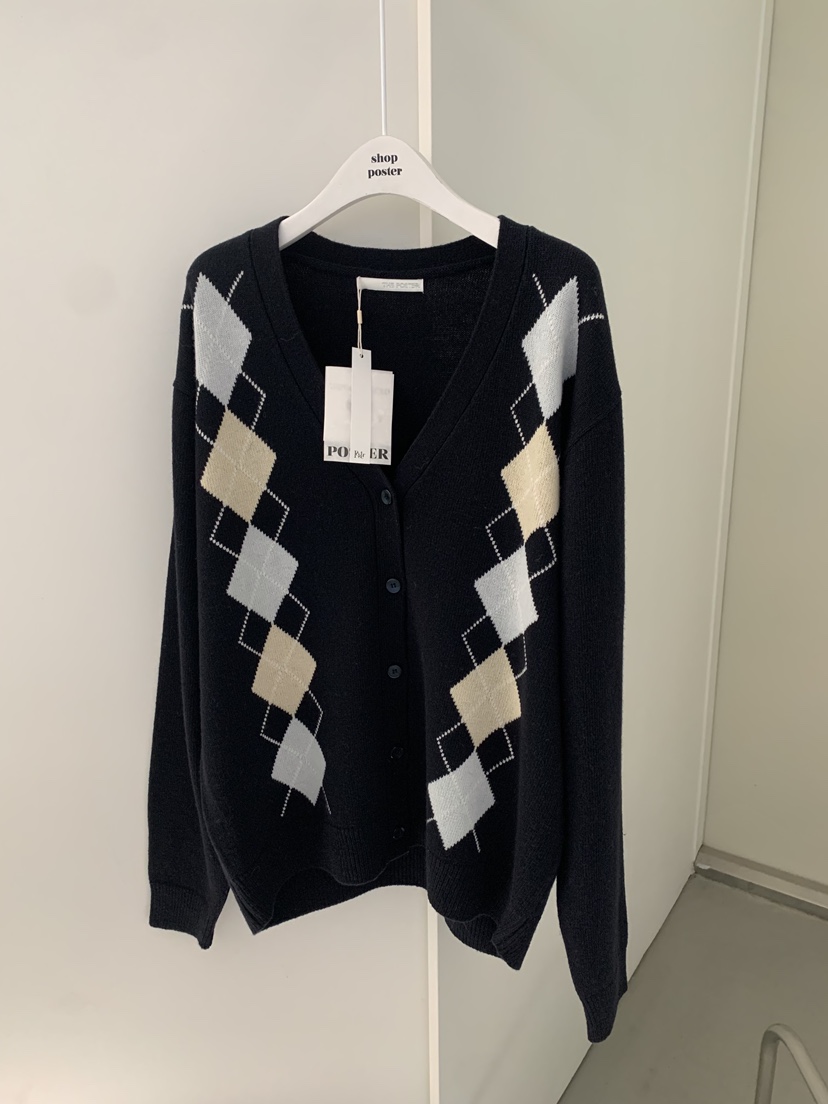 SHOP POSTER東大門直郵女士新款職業人氣熱賣針織衫開衫SHOP_POSTER針織衫圖色2