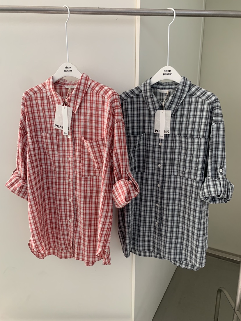 SHOP POSTER東大門實拍女士新款26春夏熱賣職業襯衫蕾絲衫SHOP_POSTER襯衫/蕾絲衫