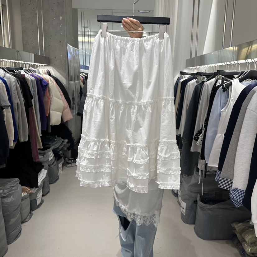 ARTE STUDIO/ATTENTION EDITORIAL韓國直郵女裝新品時尚半身裙中短裙棉ARTE STUDIO/ATTENTION EDITORIAL半身裙/中短裙