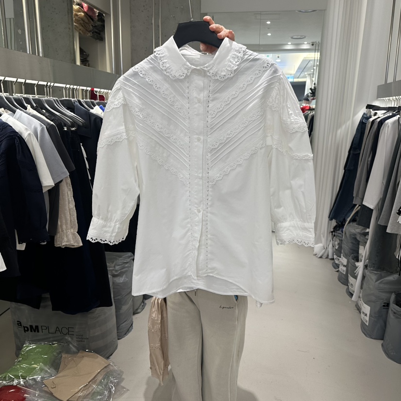 ARTE STUDIO/ATTENTION EDITORIAL東大門代購女裝新款職業襯衫蕾絲衫ARTE STUDIO/ATTENTION EDITORIAL襯衫/蕾絲衫圖色1