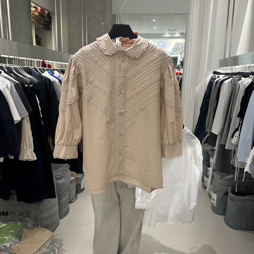 ARTE STUDIO/ATTENTION EDITORIAL東大門代購女裝新款職業襯衫蕾絲衫ARTE STUDIO/ATTENTION EDITORIAL襯衫/蕾絲衫圖色2