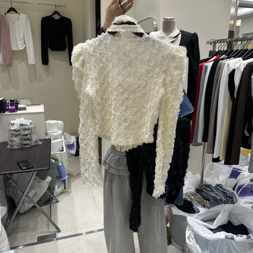 MONOPOLY韓國代購女裝新款熱賣人氣時尚真品休閑襯衫蕾絲衫MONO_POLY襯衫/蕾絲衫