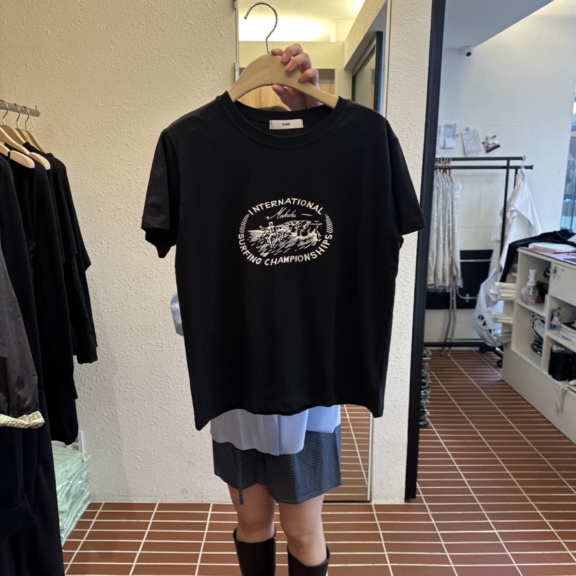 CHOI-L韓國代購女士新款休閑時尚26春夏人氣推薦熱賣T恤CHOIT恤圖色2