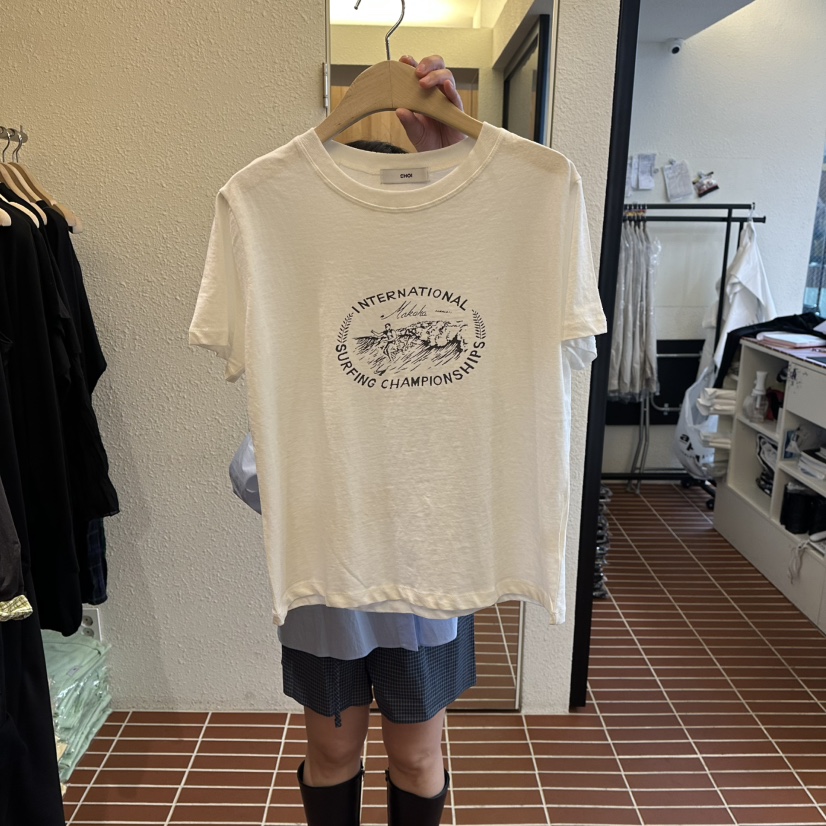 CHOI-L韓國代購女士新款休閑時尚26春夏人氣推薦熱賣T恤CHOIT恤圖色4