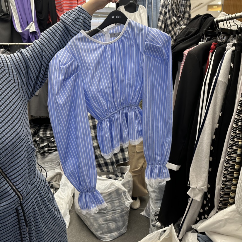 A-DEL東大門直郵女裝新品推薦人氣職業26春夏襯衫蕾絲衫蕾絲A-DEL襯衫/蕾絲衫圖色2