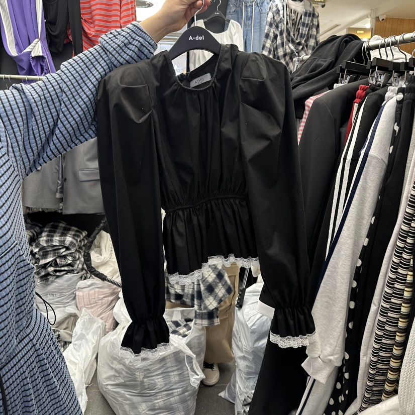 A-DEL東大門直郵女裝新品推薦人氣職業26春夏襯衫蕾絲衫蕾絲A-DEL襯衫/蕾絲衫圖色3