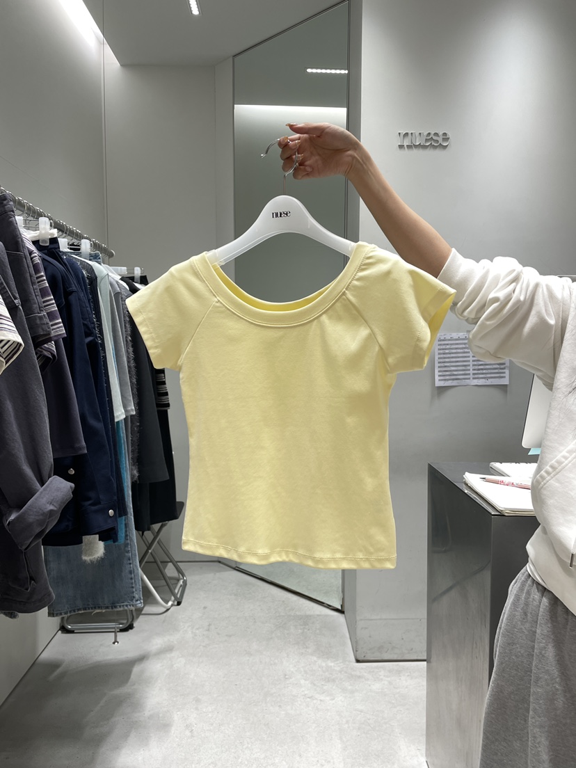 NUESE東大門實拍女裝新品推薦職業熱賣休閑時尚T恤不含內搭NUESET恤圖色2