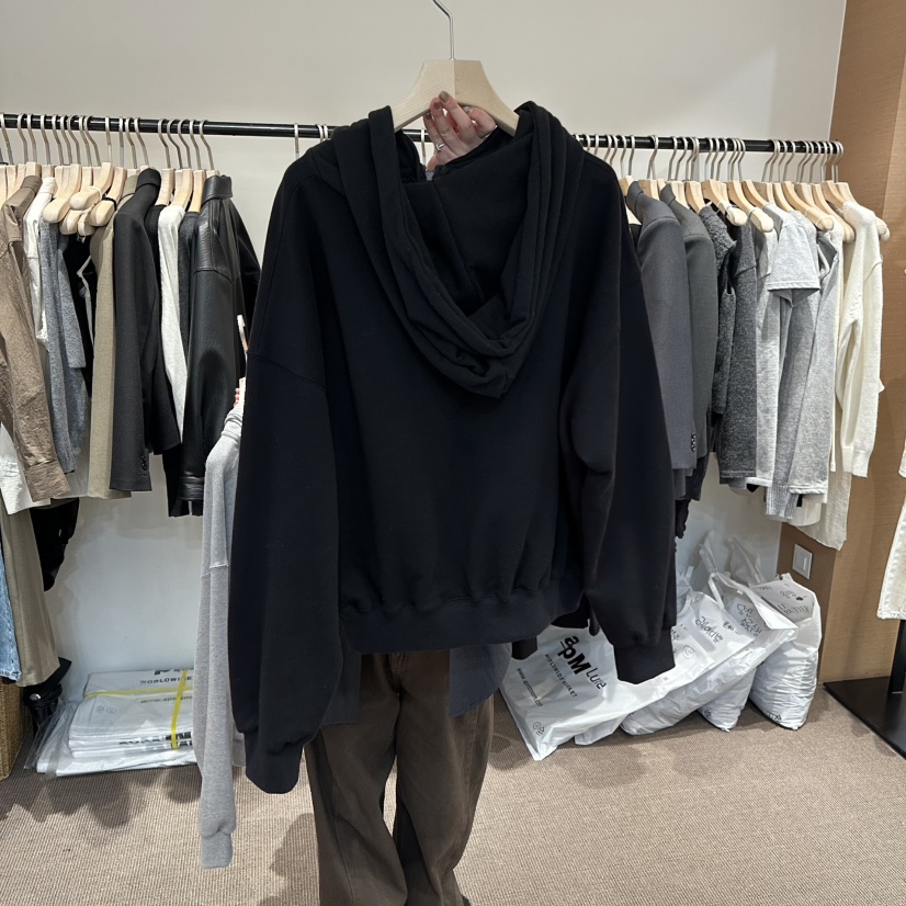 LE BUTTER韓國代購女士新款休閑職業熱賣衛衣連帽拉鏈衫LE BUTTER衛衣