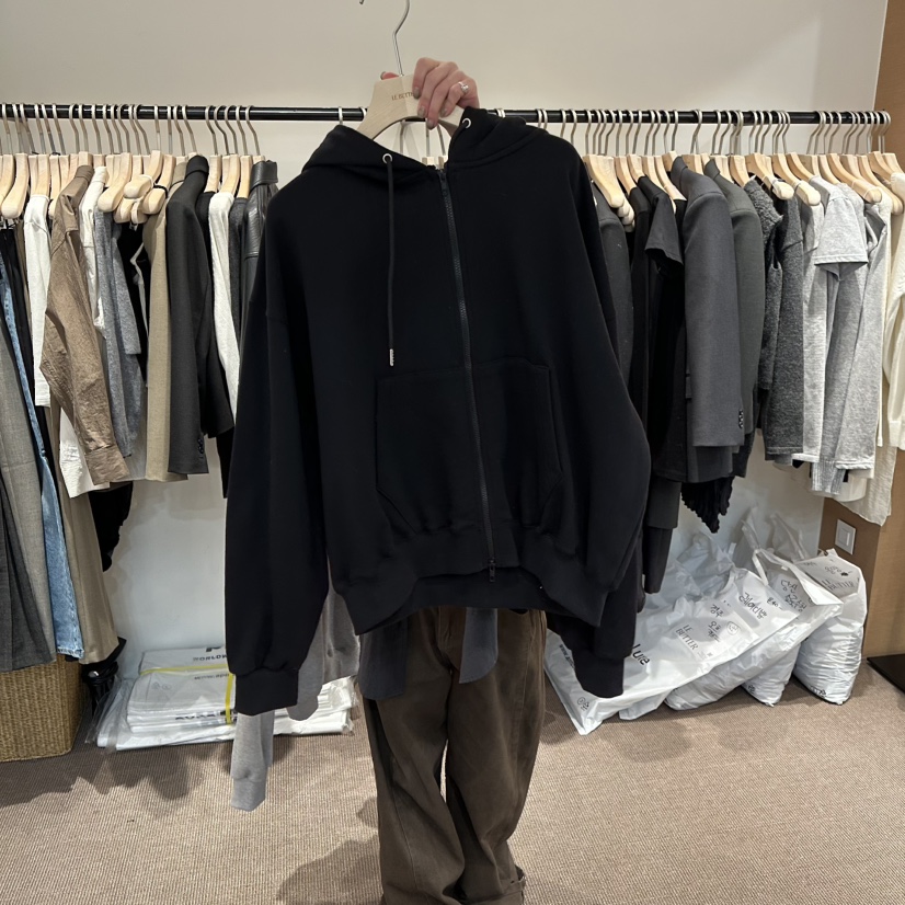 LE BUTTER韓國代購女士新款休閑職業熱賣衛衣連帽拉鏈衫LE BUTTER衛衣圖色2