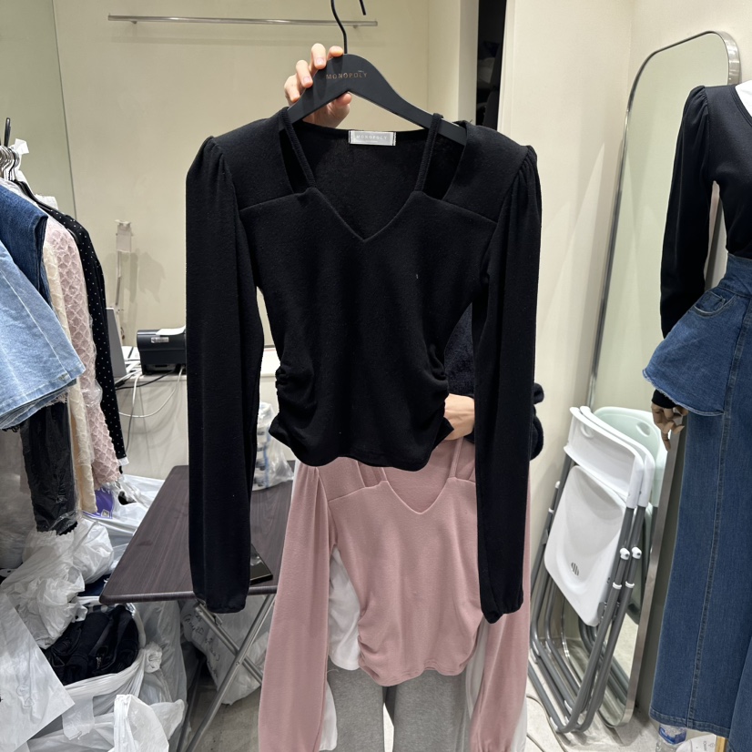 MONOPOLY東大門直郵女裝新款26春夏人氣休閑熱賣推薦長袖T恤MONO_POLY長袖T恤圖色4