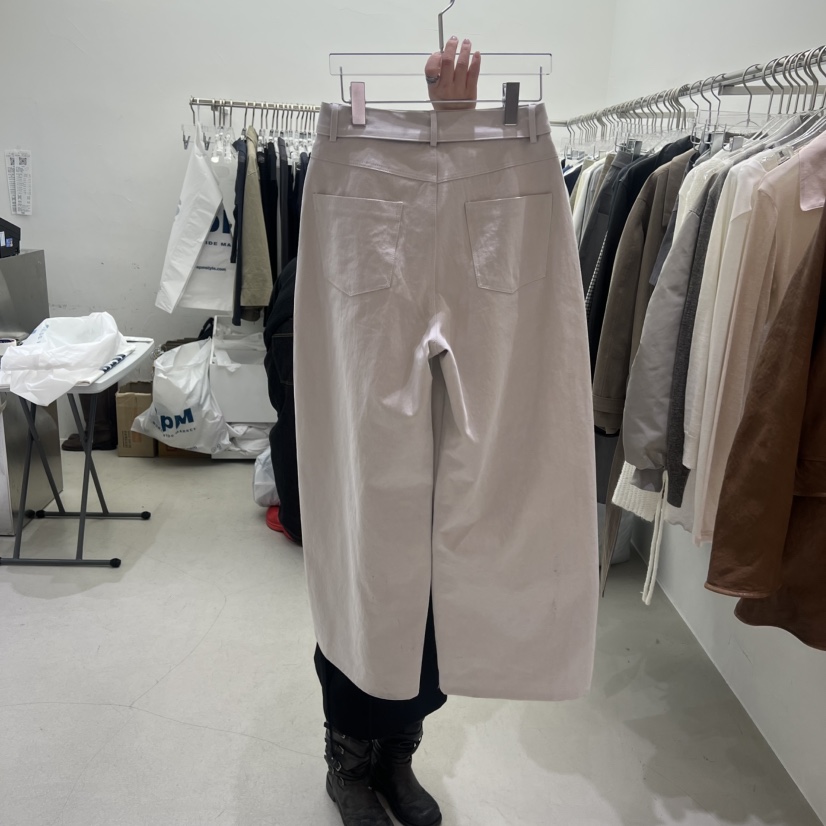 PADO韓國代購女士新款真品時尚休閑26春夏休閑褲含腰帶棉質PADO休閑褲