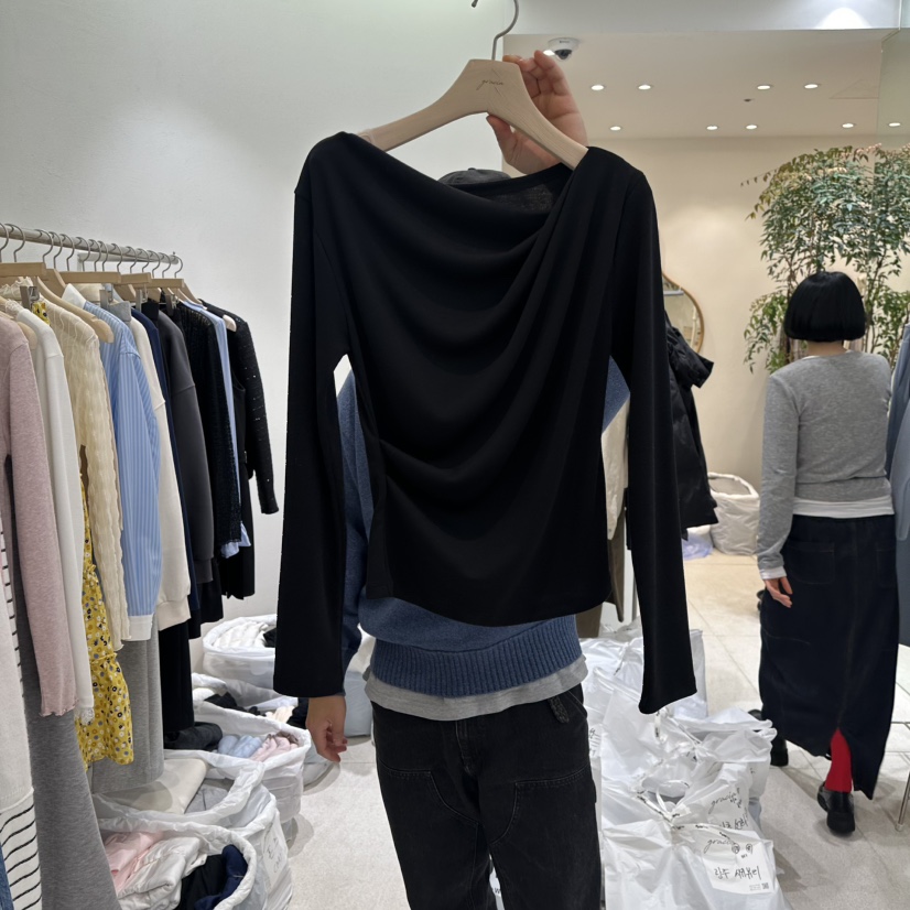 GRACIA韓國代購女裝新品26春夏時尚熱賣休閑人氣職業長袖T恤GRACIA長袖T恤圖色2