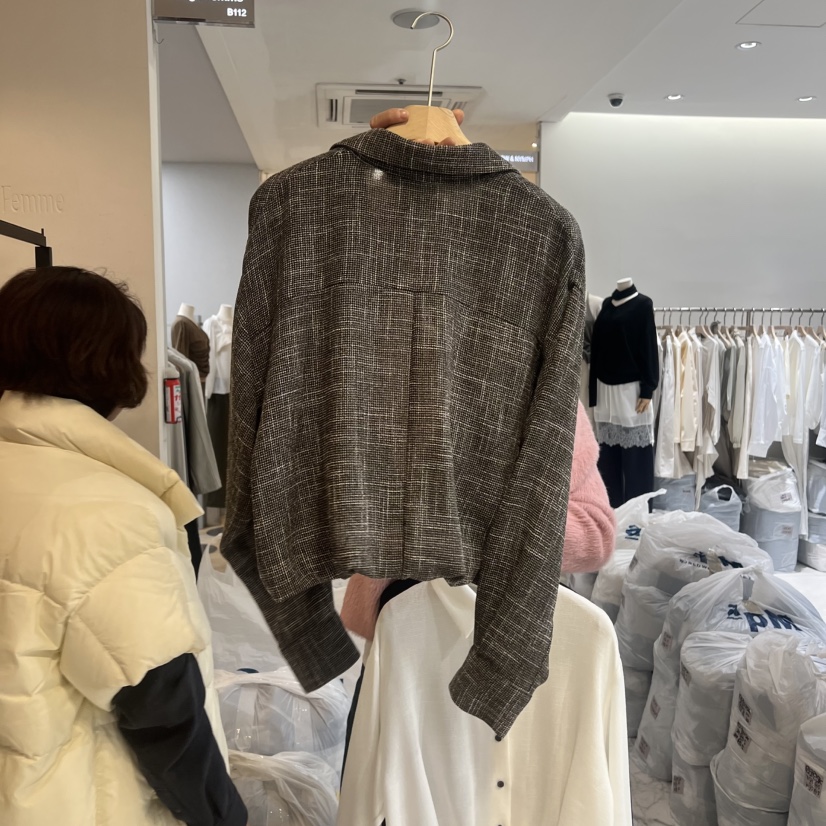 LA MAGIE FEMME東大門代購女士新款時尚休閑襯衫蕾絲衫Lamagie Femme襯衫/蕾絲衫