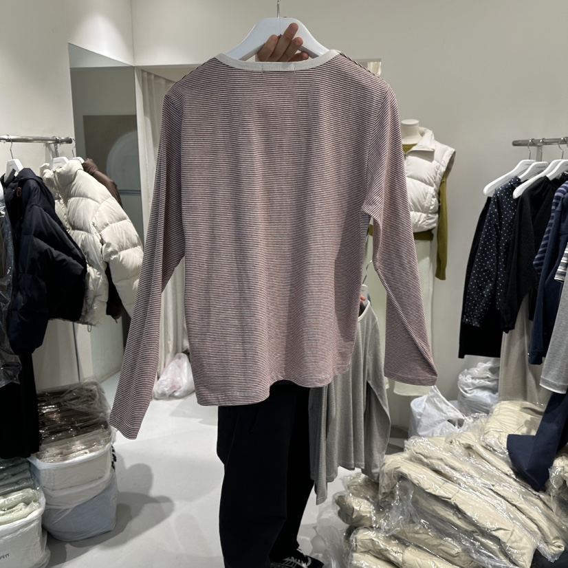 LORING RE I東大門實拍女裝新款推薦時尚人氣休閑長袖T恤LORING RE-I/BARE長袖T恤