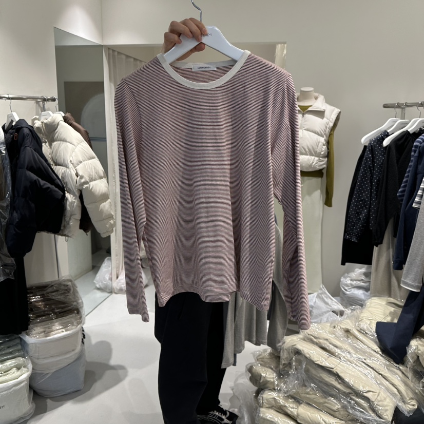 LORING RE I東大門實拍女裝新款推薦時尚人氣休閑長袖T恤LORING RE-I/BARE長袖T恤圖色3