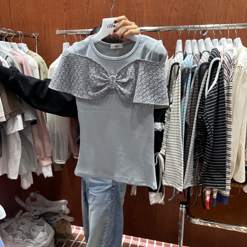 ILLO/MOCI韓國代購女士新款時尚26春夏職業人氣熱賣真品T恤ILLO/MOCIT恤圖色2