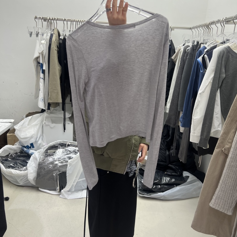 PADO東大門直郵女裝新款職業熱賣時尚推薦26春夏休閑長袖T恤PADO長袖T恤