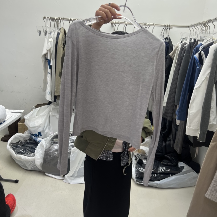 PADO東大門直郵女裝新款職業熱賣時尚推薦26春夏休閑長袖T恤PADO長袖T恤圖色1