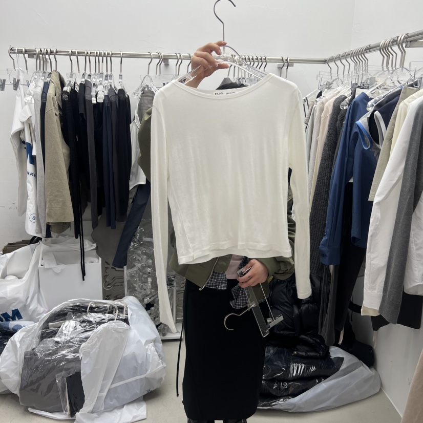 PADO東大門直郵女裝新款職業熱賣時尚推薦26春夏休閑長袖T恤PADO長袖T恤圖色3