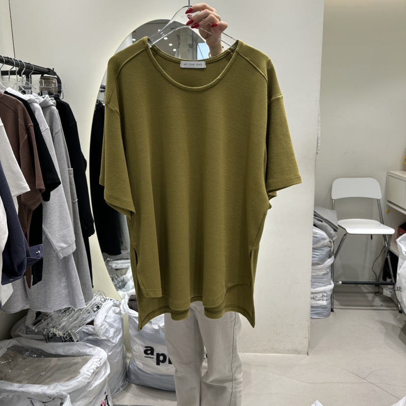 AT THE END東大門實拍女裝新款26春夏職業人氣時尚熱賣T恤AT THE ENDT恤圖色2