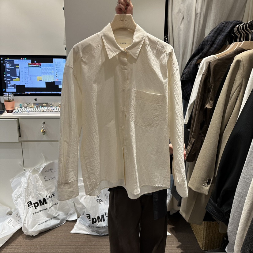 LE BUTTER東大門實拍女裝新品人氣推薦熱賣休閑襯衫蕾絲衫LE BUTTER襯衫/蕾絲衫圖色1