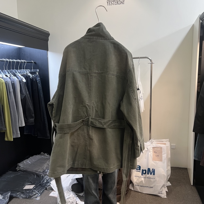 MORE THAN YESTERDAY/LOVE YOU SO MUCH東大門直郵女士新品人氣夾克含腰帶棉質LYSM/MORE THAN YESTERDAY夾克