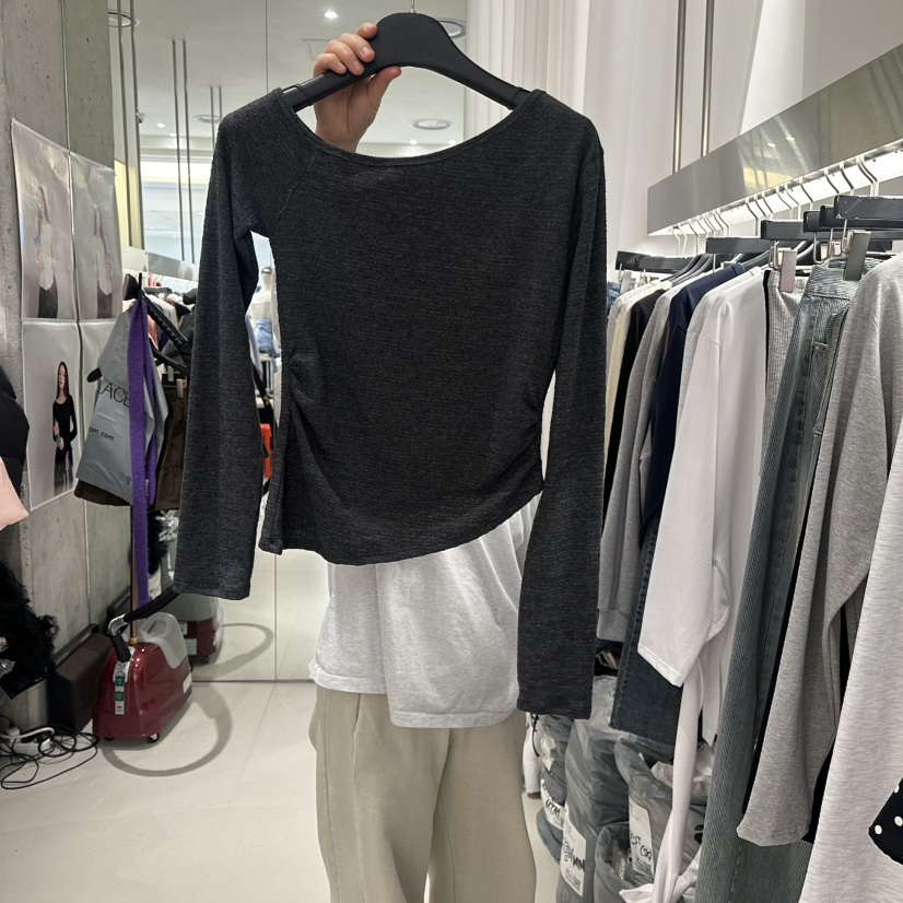 ARTE STUDIO/ATTENTION EDITORIAL韓國代購女裝新品休閑長袖T恤ARTE STUDIO/ATTENTION EDITORIAL長袖T恤圖色2