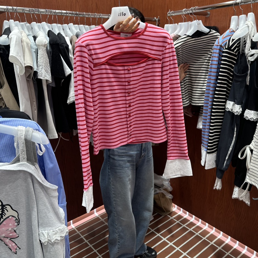 ILLO/MOCI東大門直郵女裝新品休閑真品時尚26春夏長袖T恤ILLO/MOCI長袖T恤圖色2