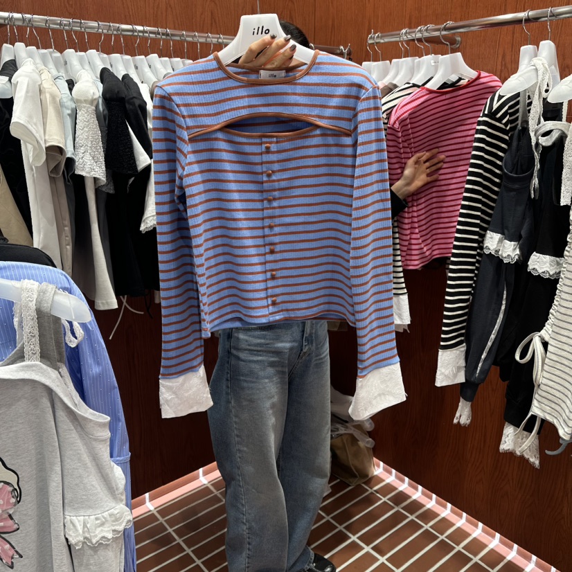 ILLO/MOCI東大門直郵女裝新品休閑真品時尚26春夏長袖T恤ILLO/MOCI長袖T恤圖色3