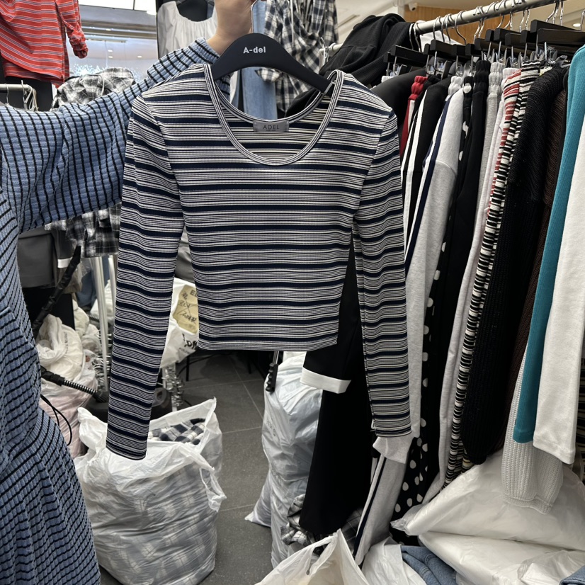 A-DEL韓國代購女士新品時尚熱賣人氣休閑職業推薦長袖T恤A-DEL長袖T恤圖色1