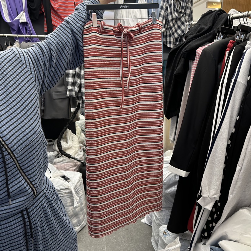 A-DEL東大門實拍女裝新款熱賣時尚人氣26春夏職業休閑長裙A-DEL長裙圖色1