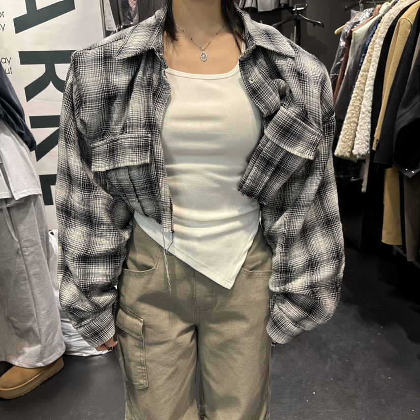 EL BOSQUE東大門代購女士新品推薦熱賣時尚人氣襯衫蕾絲衫EL BOSQUE襯衫/蕾絲衫圖色2