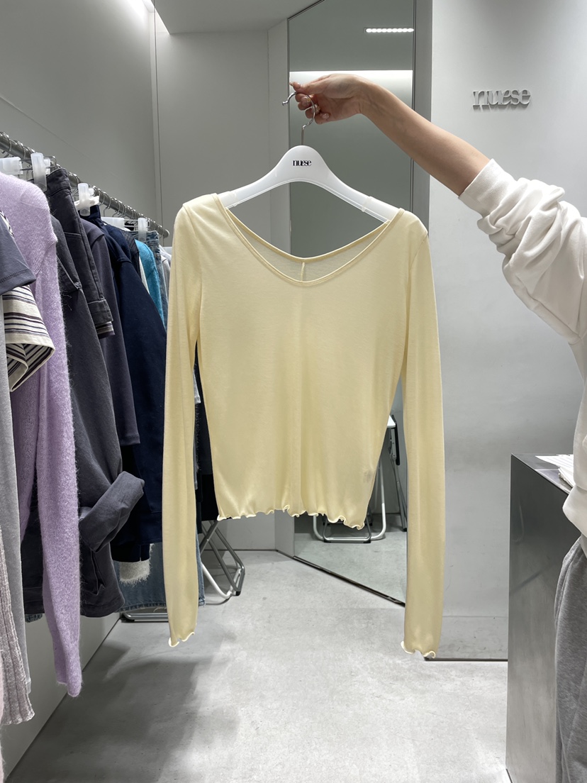 NUESE韓國代購女士新款推薦熱賣休閑真品時尚26春夏長袖T恤NUESE長袖T恤圖色1