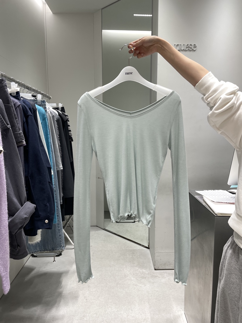 NUESE韓國代購女士新款推薦熱賣休閑真品時尚26春夏長袖T恤NUESE長袖T恤圖色2