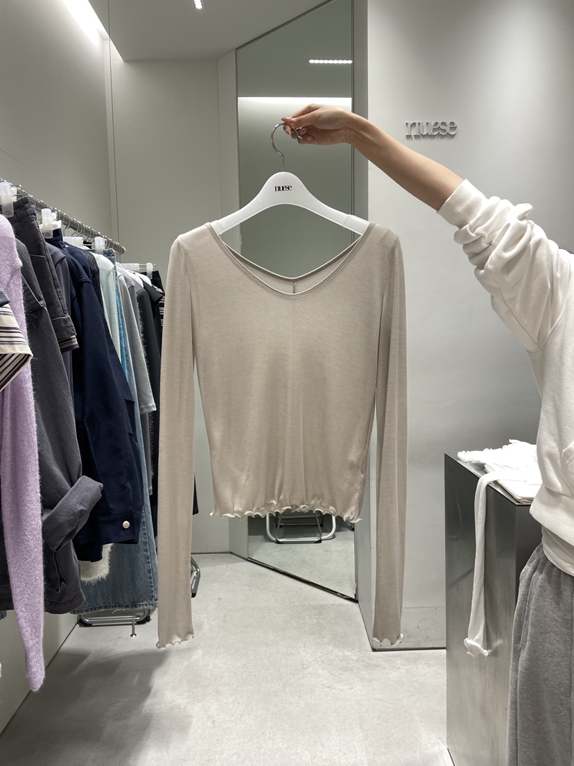 NUESE韓國代購女士新款推薦熱賣休閑真品時尚26春夏長袖T恤NUESE長袖T恤圖色5