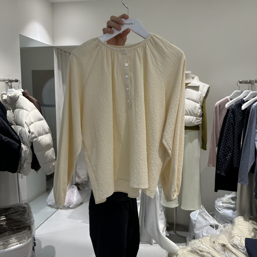 LORING RE I東大門直郵女士新品26春夏時尚真品襯衫蕾絲衫LORING RE-I/BARE襯衫/蕾絲衫圖色2