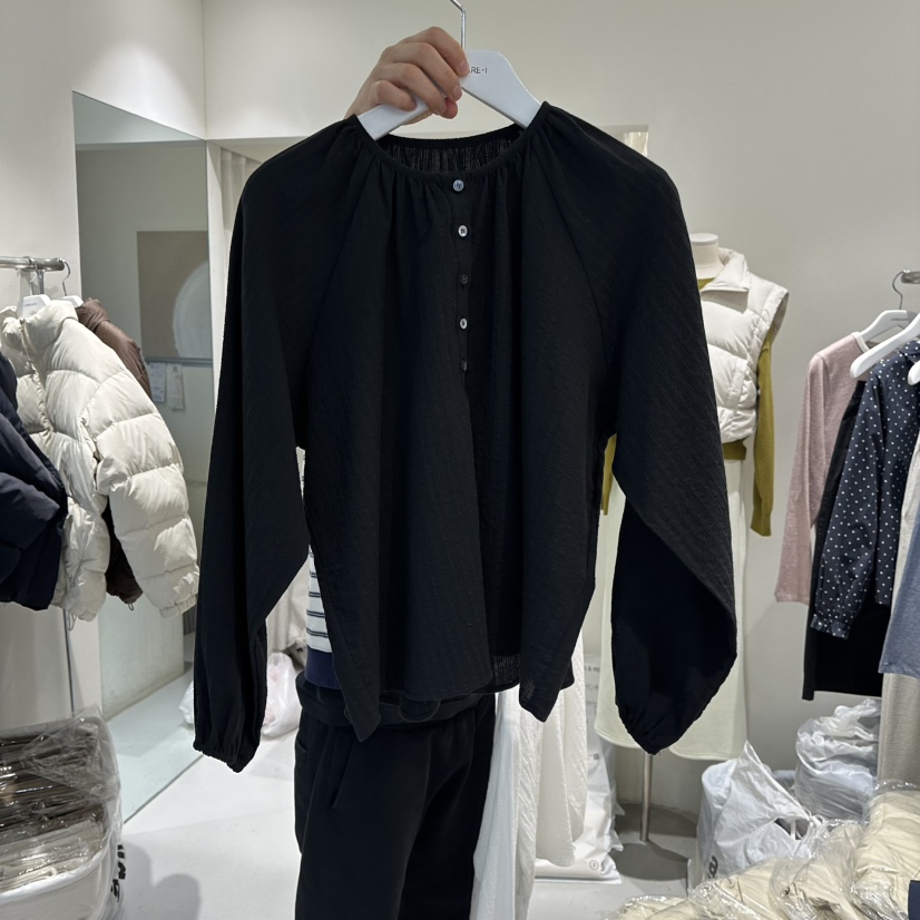 LORING RE I東大門直郵女士新品26春夏時尚真品襯衫蕾絲衫LORING RE-I/BARE襯衫/蕾絲衫圖色3