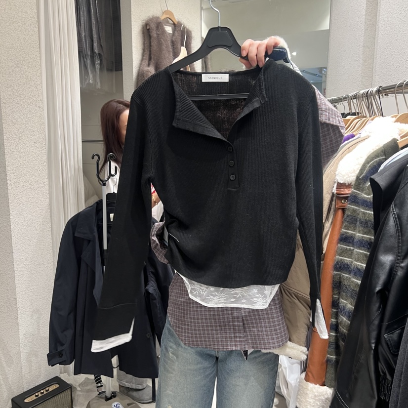 SSEMIENNE東大門直郵女士新品職業人氣推薦26春夏長袖T恤SSENIQUE長袖T恤圖色3