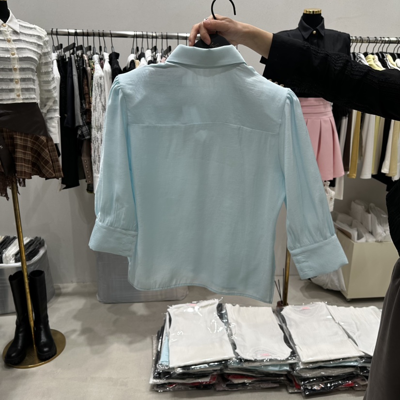 BUBBLE/LOTTIMO韓國直郵女裝新品職業26春夏真品襯衫蕾絲衫BUBBLE/LOTTIMO襯衫/蕾絲衫