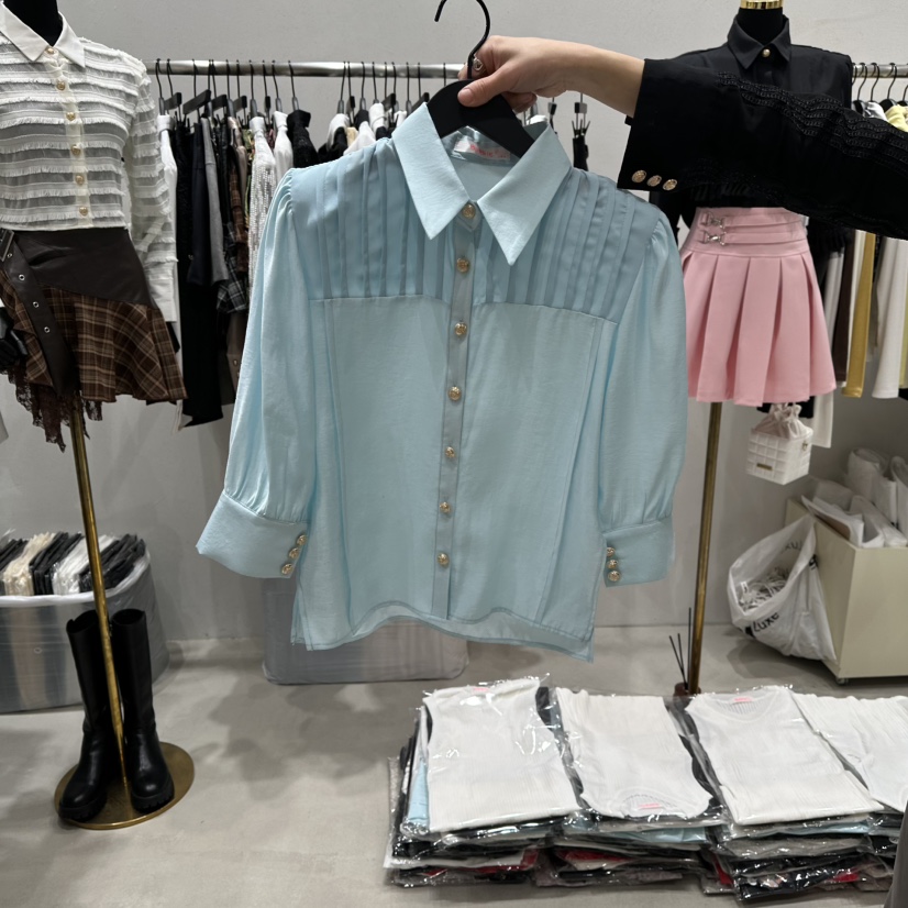 BUBBLE/LOTTIMO韓國直郵女裝新品職業26春夏真品襯衫蕾絲衫BUBBLE/LOTTIMO襯衫/蕾絲衫圖色2