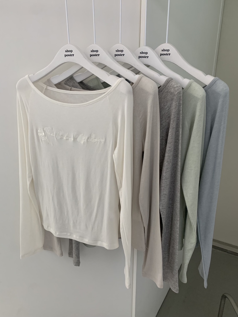 SHOP POSTER東大門直郵女裝新品時尚真品推薦26春夏長袖T恤SHOP_POSTER長袖T恤